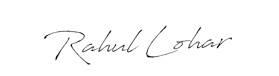 Make a beautiful signature design for name Rahul Lohar. With this signature (Antro_Vectra) style, you can create a handwritten signature for free. Rahul Lohar signature style 6 images and pictures png