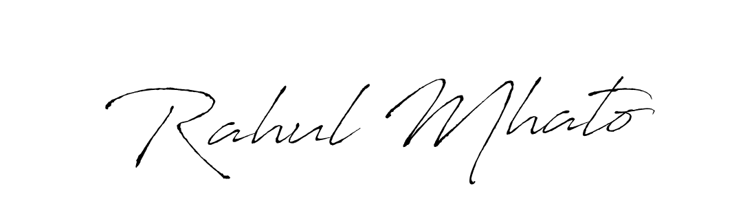 How to make Rahul Mhato name signature. Use Antro_Vectra style for creating short signs online. This is the latest handwritten sign. Rahul Mhato signature style 6 images and pictures png