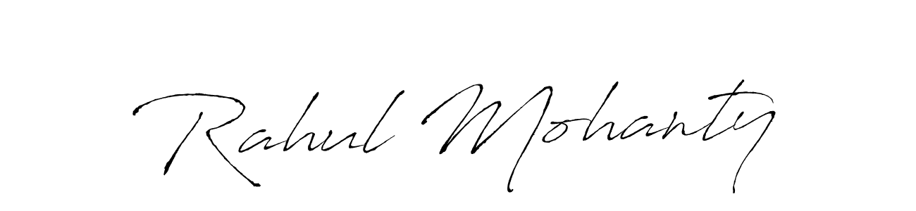 Create a beautiful signature design for name Rahul Mohanty. With this signature (Antro_Vectra) fonts, you can make a handwritten signature for free. Rahul Mohanty signature style 6 images and pictures png