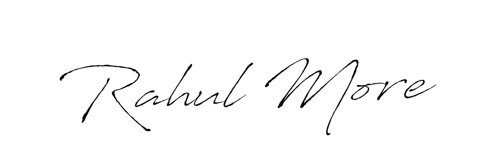 Rahul More stylish signature style. Best Handwritten Sign (Antro_Vectra) for my name. Handwritten Signature Collection Ideas for my name Rahul More. Rahul More signature style 6 images and pictures png