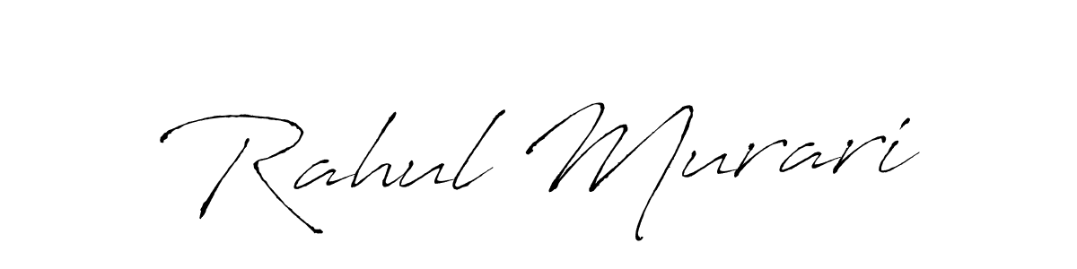 How to make Rahul Murari name signature. Use Antro_Vectra style for creating short signs online. This is the latest handwritten sign. Rahul Murari signature style 6 images and pictures png