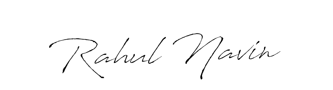 Design your own signature with our free online signature maker. With this signature software, you can create a handwritten (Antro_Vectra) signature for name Rahul Navin. Rahul Navin signature style 6 images and pictures png