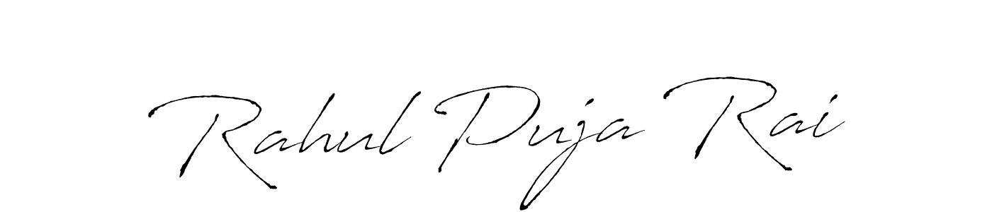 Use a signature maker to create a handwritten signature online. With this signature software, you can design (Antro_Vectra) your own signature for name Rahul Puja Rai. Rahul Puja Rai signature style 6 images and pictures png