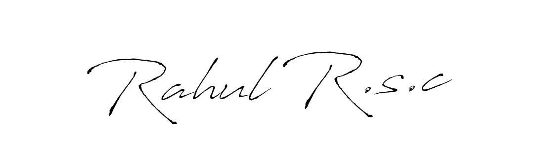 The best way (Antro_Vectra) to make a short signature is to pick only two or three words in your name. The name Rahul R.s.c include a total of six letters. For converting this name. Rahul R.s.c signature style 6 images and pictures png