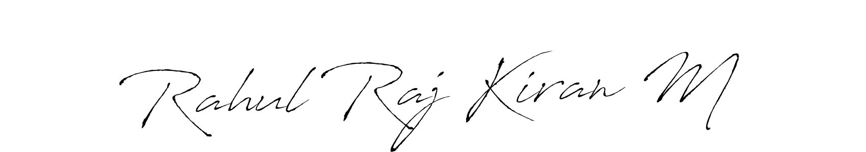 Also we have Rahul Raj Kiran M name is the best signature style. Create professional handwritten signature collection using Antro_Vectra autograph style. Rahul Raj Kiran M signature style 6 images and pictures png