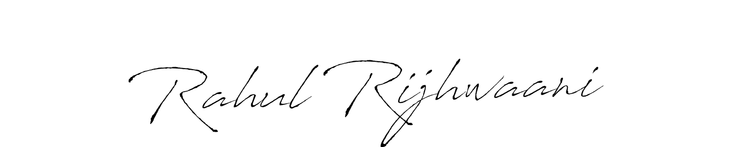 Make a short Rahul Rijhwaani signature style. Manage your documents anywhere anytime using Antro_Vectra. Create and add eSignatures, submit forms, share and send files easily. Rahul Rijhwaani signature style 6 images and pictures png