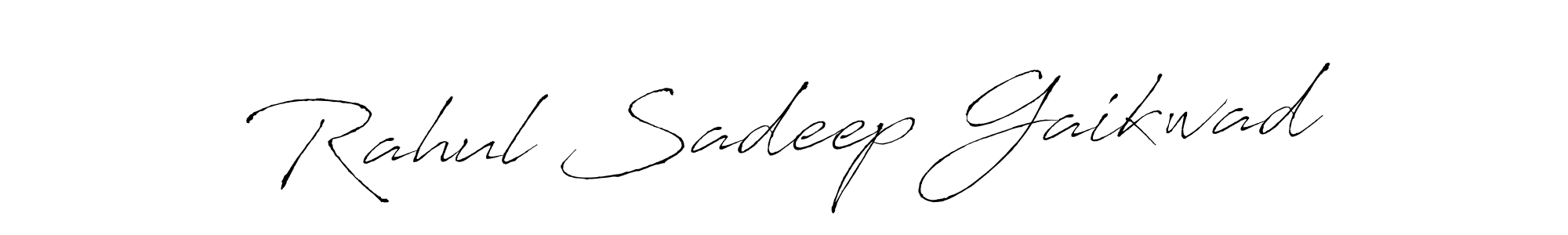 Create a beautiful signature design for name Rahul Sadeep Gaikwad. With this signature (Antro_Vectra) fonts, you can make a handwritten signature for free. Rahul Sadeep Gaikwad signature style 6 images and pictures png