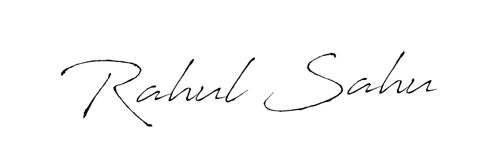 Design your own signature with our free online signature maker. With this signature software, you can create a handwritten (Antro_Vectra) signature for name Rahul Sahu. Rahul Sahu signature style 6 images and pictures png
