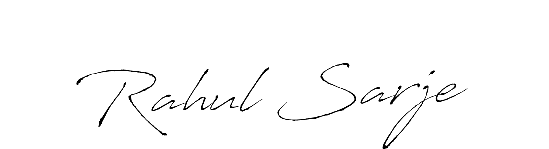 Make a beautiful signature design for name Rahul Sarje. With this signature (Antro_Vectra) style, you can create a handwritten signature for free. Rahul Sarje signature style 6 images and pictures png