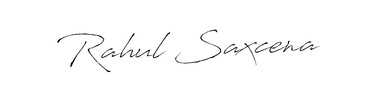 Rahul Saxcena stylish signature style. Best Handwritten Sign (Antro_Vectra) for my name. Handwritten Signature Collection Ideas for my name Rahul Saxcena. Rahul Saxcena signature style 6 images and pictures png