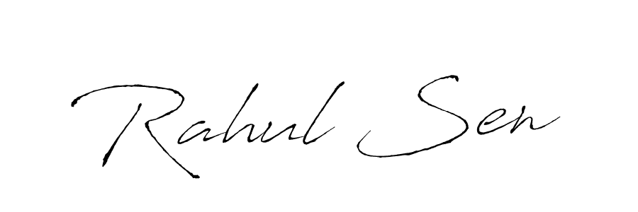 Also You can easily find your signature by using the search form. We will create Rahul Sen name handwritten signature images for you free of cost using Antro_Vectra sign style. Rahul Sen signature style 6 images and pictures png