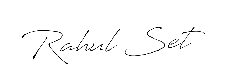 Make a beautiful signature design for name Rahul Set. With this signature (Antro_Vectra) style, you can create a handwritten signature for free. Rahul Set signature style 6 images and pictures png