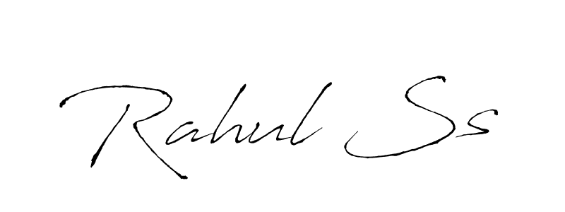 Use a signature maker to create a handwritten signature online. With this signature software, you can design (Antro_Vectra) your own signature for name Rahul Ss. Rahul Ss signature style 6 images and pictures png