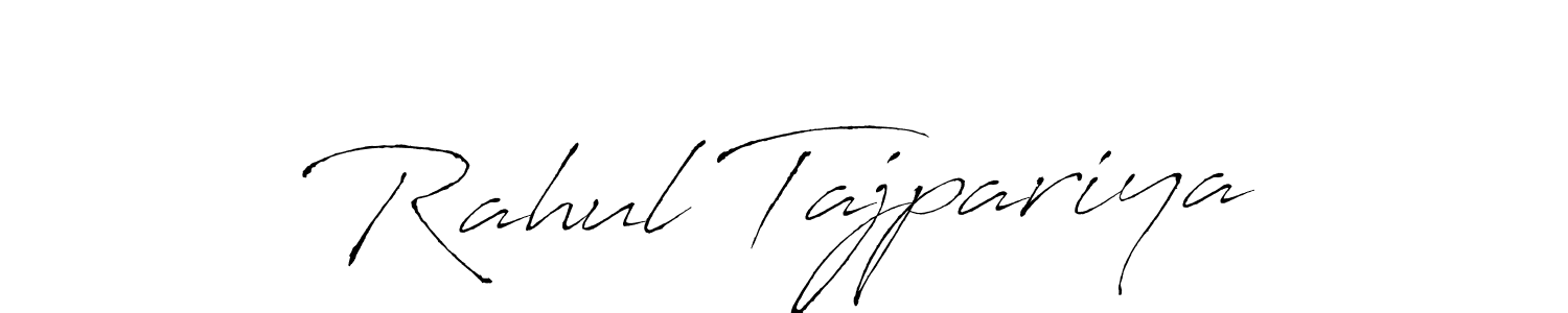 How to make Rahul Tajpariya signature? Antro_Vectra is a professional autograph style. Create handwritten signature for Rahul Tajpariya name. Rahul Tajpariya signature style 6 images and pictures png