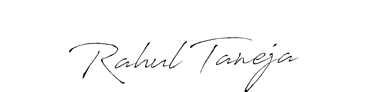 Rahul Taneja stylish signature style. Best Handwritten Sign (Antro_Vectra) for my name. Handwritten Signature Collection Ideas for my name Rahul Taneja. Rahul Taneja signature style 6 images and pictures png