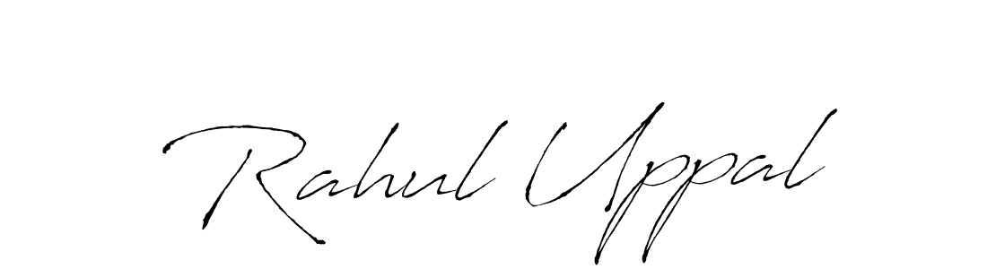The best way (Antro_Vectra) to make a short signature is to pick only two or three words in your name. The name Rahul Uppal include a total of six letters. For converting this name. Rahul Uppal signature style 6 images and pictures png