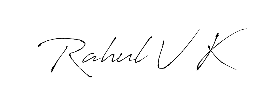Also You can easily find your signature by using the search form. We will create Rahul V K name handwritten signature images for you free of cost using Antro_Vectra sign style. Rahul V K signature style 6 images and pictures png
