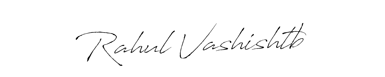 How to make Rahul Vashishtb name signature. Use Antro_Vectra style for creating short signs online. This is the latest handwritten sign. Rahul Vashishtb signature style 6 images and pictures png