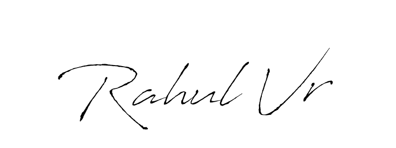 Rahul Vr stylish signature style. Best Handwritten Sign (Antro_Vectra) for my name. Handwritten Signature Collection Ideas for my name Rahul Vr. Rahul Vr signature style 6 images and pictures png