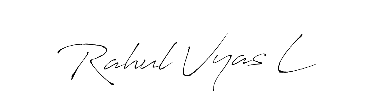 Best and Professional Signature Style for Rahul Vyas L. Antro_Vectra Best Signature Style Collection. Rahul Vyas L signature style 6 images and pictures png