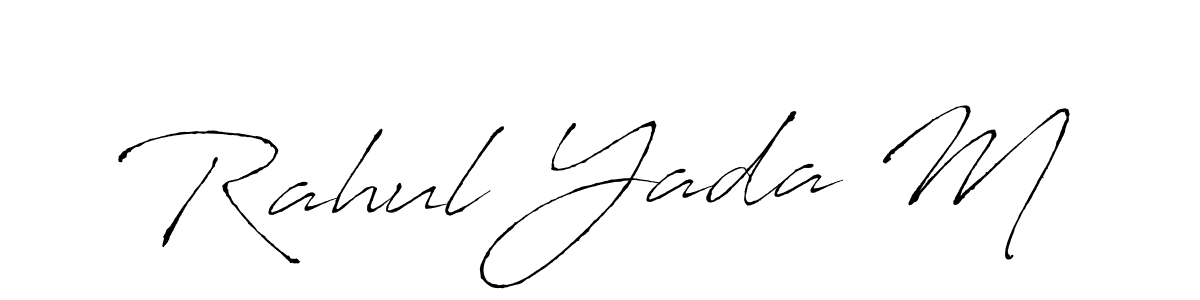 Also You can easily find your signature by using the search form. We will create Rahul Yada M name handwritten signature images for you free of cost using Antro_Vectra sign style. Rahul Yada M signature style 6 images and pictures png