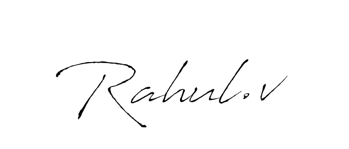 Use a signature maker to create a handwritten signature online. With this signature software, you can design (Antro_Vectra) your own signature for name Rahul.v. Rahul.v signature style 6 images and pictures png
