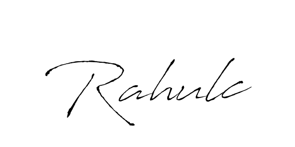 How to make Rahulc name signature. Use Antro_Vectra style for creating short signs online. This is the latest handwritten sign. Rahulc signature style 6 images and pictures png