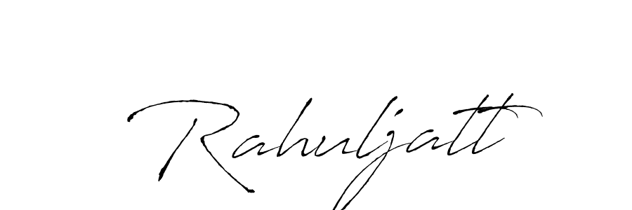 Antro_Vectra is a professional signature style that is perfect for those who want to add a touch of class to their signature. It is also a great choice for those who want to make their signature more unique. Get Rahuljatt name to fancy signature for free. Rahuljatt signature style 6 images and pictures png