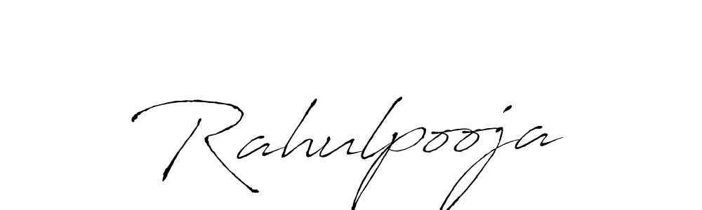 Also You can easily find your signature by using the search form. We will create Rahulpooja name handwritten signature images for you free of cost using Antro_Vectra sign style. Rahulpooja signature style 6 images and pictures png