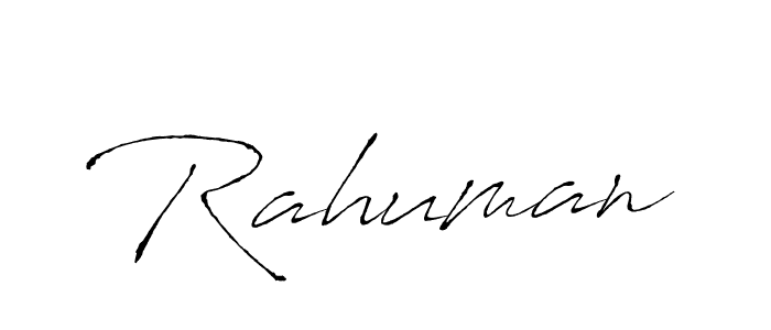 You should practise on your own different ways (Antro_Vectra) to write your name (Rahuman) in signature. don't let someone else do it for you. Rahuman signature style 6 images and pictures png