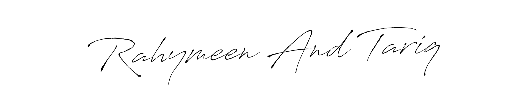 How to make Rahymeen And Tariq signature? Antro_Vectra is a professional autograph style. Create handwritten signature for Rahymeen And Tariq name. Rahymeen And Tariq signature style 6 images and pictures png