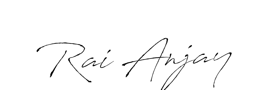 Create a beautiful signature design for name Rai Anjay. With this signature (Antro_Vectra) fonts, you can make a handwritten signature for free. Rai Anjay signature style 6 images and pictures png