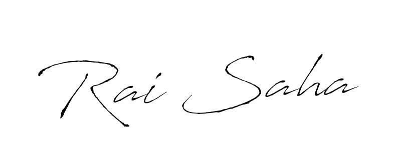 Rai Saha stylish signature style. Best Handwritten Sign (Antro_Vectra) for my name. Handwritten Signature Collection Ideas for my name Rai Saha. Rai Saha signature style 6 images and pictures png