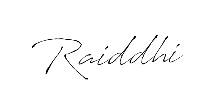 Raiddhi stylish signature style. Best Handwritten Sign (Antro_Vectra) for my name. Handwritten Signature Collection Ideas for my name Raiddhi. Raiddhi signature style 6 images and pictures png