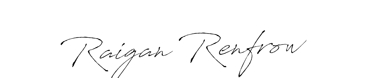 How to make Raigan Renfrow signature? Antro_Vectra is a professional autograph style. Create handwritten signature for Raigan Renfrow name. Raigan Renfrow signature style 6 images and pictures png