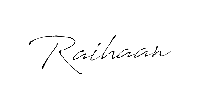 Create a beautiful signature design for name Raihaan. With this signature (Antro_Vectra) fonts, you can make a handwritten signature for free. Raihaan signature style 6 images and pictures png