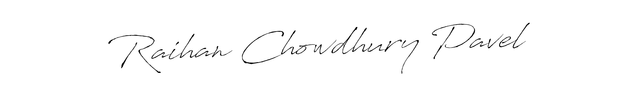 Also we have Raihan Chowdhury Pavel name is the best signature style. Create professional handwritten signature collection using Antro_Vectra autograph style. Raihan Chowdhury Pavel signature style 6 images and pictures png