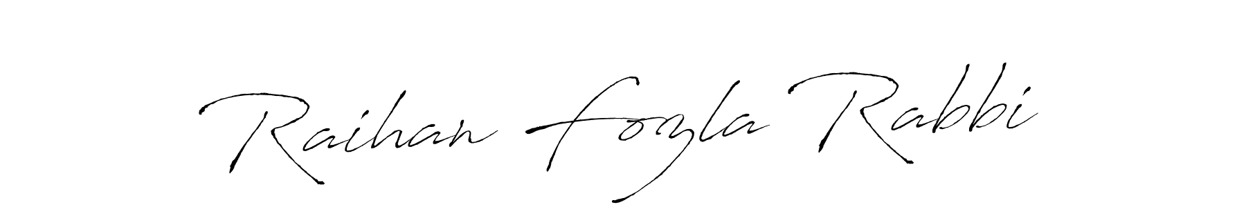 It looks lik you need a new signature style for name Raihan Fozla Rabbi. Design unique handwritten (Antro_Vectra) signature with our free signature maker in just a few clicks. Raihan Fozla Rabbi signature style 6 images and pictures png