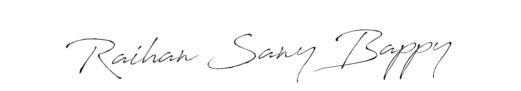 Use a signature maker to create a handwritten signature online. With this signature software, you can design (Antro_Vectra) your own signature for name Raihan Sany Bappy. Raihan Sany Bappy signature style 6 images and pictures png