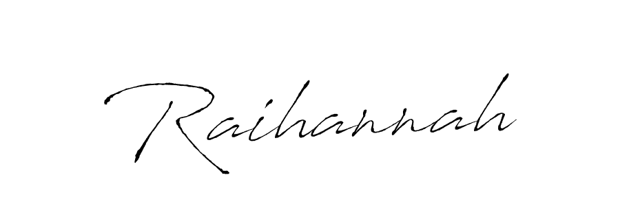 How to make Raihannah signature? Antro_Vectra is a professional autograph style. Create handwritten signature for Raihannah name. Raihannah signature style 6 images and pictures png