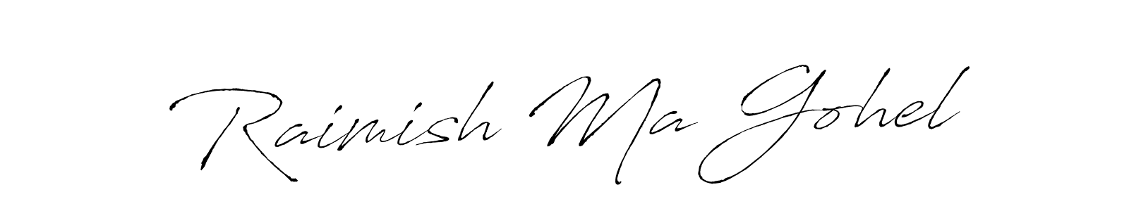 You should practise on your own different ways (Antro_Vectra) to write your name (Raimish Ma Gohel) in signature. don't let someone else do it for you. Raimish Ma Gohel signature style 6 images and pictures png