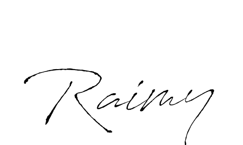 Make a beautiful signature design for name Raimy. With this signature (Antro_Vectra) style, you can create a handwritten signature for free. Raimy signature style 6 images and pictures png