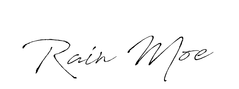Rain Moe stylish signature style. Best Handwritten Sign (Antro_Vectra) for my name. Handwritten Signature Collection Ideas for my name Rain Moe. Rain Moe signature style 6 images and pictures png