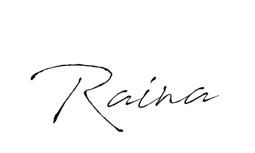 Make a beautiful signature design for name Raina. With this signature (Antro_Vectra) style, you can create a handwritten signature for free. Raina signature style 6 images and pictures png