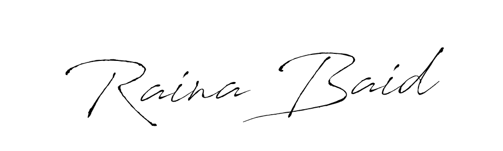 Antro_Vectra is a professional signature style that is perfect for those who want to add a touch of class to their signature. It is also a great choice for those who want to make their signature more unique. Get Raina Baid name to fancy signature for free. Raina Baid signature style 6 images and pictures png