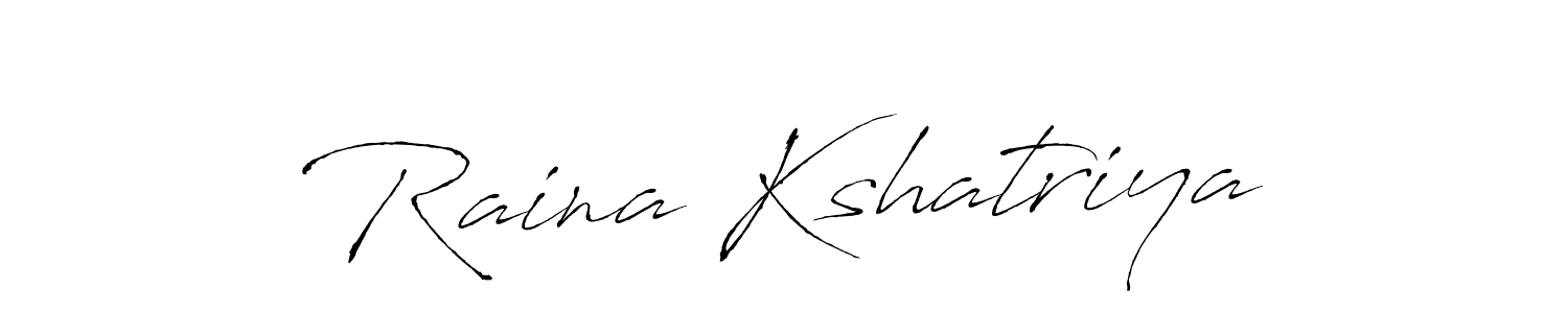 Raina Kshatriya stylish signature style. Best Handwritten Sign (Antro_Vectra) for my name. Handwritten Signature Collection Ideas for my name Raina Kshatriya. Raina Kshatriya signature style 6 images and pictures png