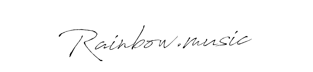 Use a signature maker to create a handwritten signature online. With this signature software, you can design (Antro_Vectra) your own signature for name Rainbow.music. Rainbow.music signature style 6 images and pictures png