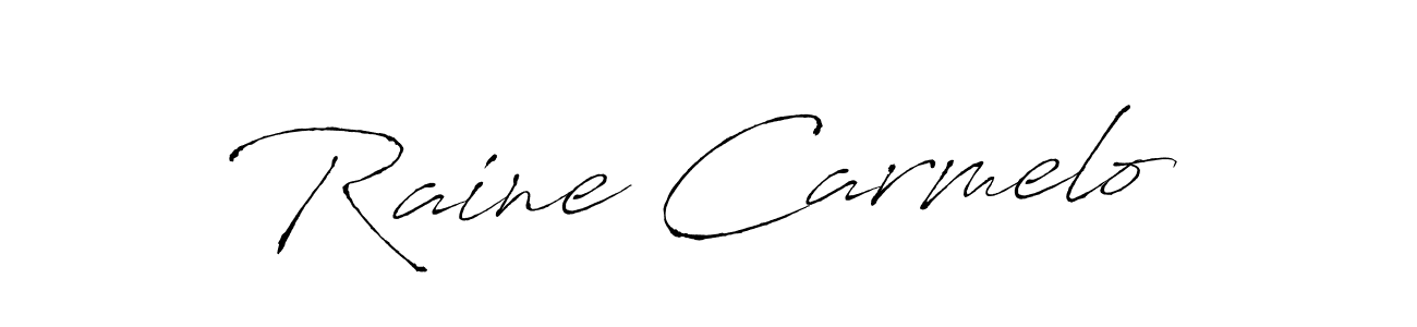 Once you've used our free online signature maker to create your best signature Antro_Vectra style, it's time to enjoy all of the benefits that Raine Carmelo name signing documents. Raine Carmelo signature style 6 images and pictures png