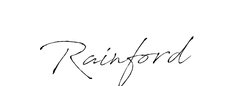 Rainford stylish signature style. Best Handwritten Sign (Antro_Vectra) for my name. Handwritten Signature Collection Ideas for my name Rainford. Rainford signature style 6 images and pictures png