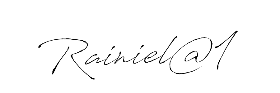 This is the best signature style for the Rainiel@1 name. Also you like these signature font (Antro_Vectra). Mix name signature. Rainiel@1 signature style 6 images and pictures png